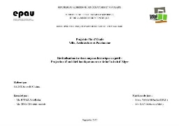 Revitalisation du vieux noyaux historique en péril Revitalisation du vieux noyaux historique en péril