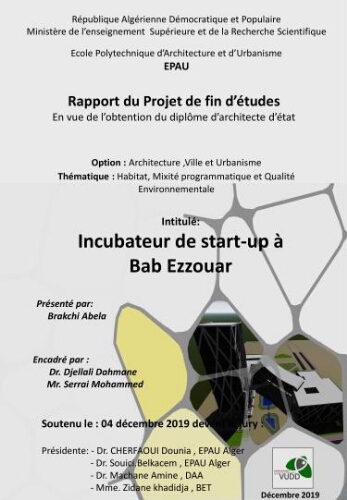 Incubateur de start-up à Bab Ezzouar Incubateur de start-up à Bab Ezzouar