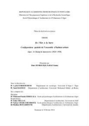 De L'îlo à la barre configuration spatiale de l'ensemble d'habitat urbain De L'îlo à la barre configuration spatiale de l'ensemble d'habitat urbain