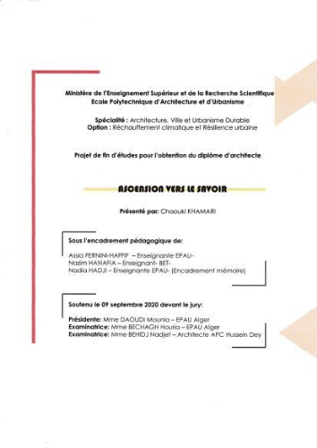 ascension vers le savoir ascension vers le savoir