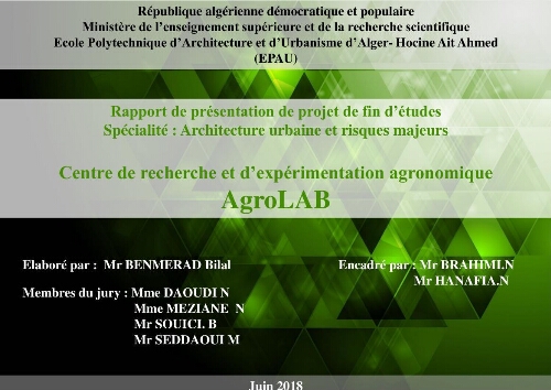 Centre de recherche et d'expérimentation agronomique Centre de recherche et d'expérimentation agronomique