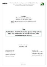 Valorisation des déchets inertes Valorisation des déchets inertes