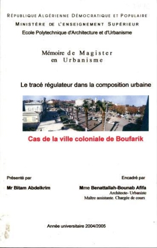 Le Tracé régulateur dans la composition urbaine Le Tracé régulateur dans la composition urbaine