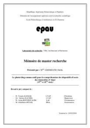 Le photo-blog comme outil pour la compréhension des dispositifs d'acces des immeubles d'Alger. Le photo-blog comme outil pour la compréhension des dispositifs d'acces des immeubles d'Alger.