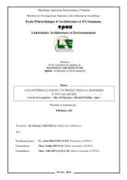 Les critères classant un projet dans la bannière d'éco-quartier Les critères classant un projet dans la bannière d'éco-quartier