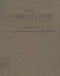 Cours d'architecture vol.1 Cours d'architecture vol.1