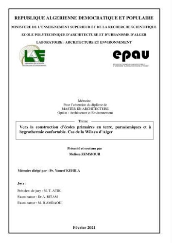 Vers la construction d’écoles primaires en terre Vers la construction d’écoles primaires en terre