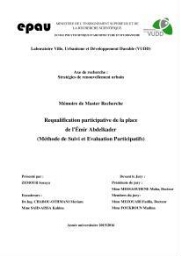 Requalification participative de la place de l'Emir Abdelkader Requalification participative de la place de l'Emir Abdelkader