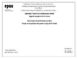 Bab El Oued, les patrimoines occultés Bab El Oued, les patrimoines occultés