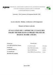 Evaluation de l'apport de l'usage des smart meters dans le projet pilote de Diar El Bahri à Blida Evaluation de l'apport de l'usage des smart meters dans le projet pilote de Diar El Bahri à Blida