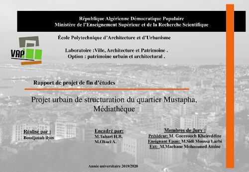 Projet urbain de structuration du quartier Mustapha, Médiathèque Projet urbain de structuration du quartier Mustapha, Médiathèque