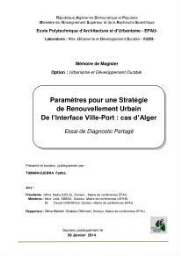 Parametres pour une stratègie de renouvellement urbain de l'interface ville-port Parametres pour une stratègie de renouvellement urbain de l'interface ville-port