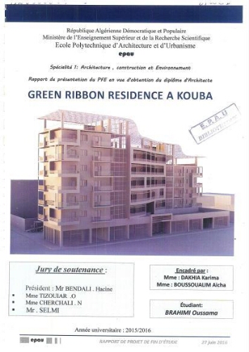 Green ribbon résidence à Kouba Green ribbon résidence à Kouba