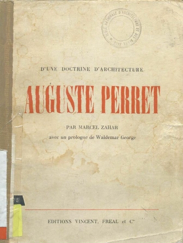 D'une doctrine d'architecture D'une doctrine d'architecture