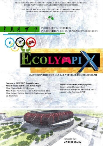 Cluster sportif dans la ville nouvelle de Sidi Abdellah Cluster sportif dans la ville nouvelle de Sidi Abdellah