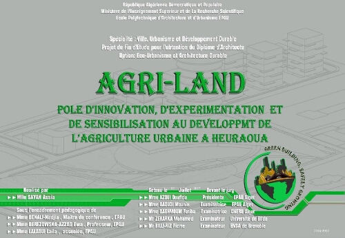 Pôle d'innovation , d'expérimentation et de sensibilisation au développement de l'agriculture urbaine à Heuraoua Pôle d'innovation , d'expérimentation et de sensibilisation au développement de l'agriculture urbaine à Heuraoua