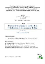 L'Attractivité urbaine au service de la revitalisation du centre ancien de Jijel. L'Attractivité urbaine au service de la revitalisation du centre ancien de Jijel.