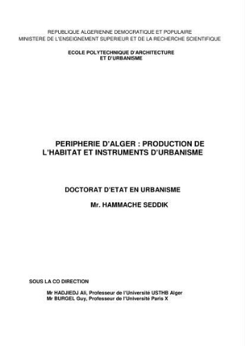 Periphérie d'Alger Periphérie d'Alger