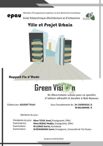 Un observation urbain pour un quartier d'affaire attractif et durable a Bab Ezzouar Un observation urbain pour un quartier d'affaire attractif et durable a Bab Ezzouar